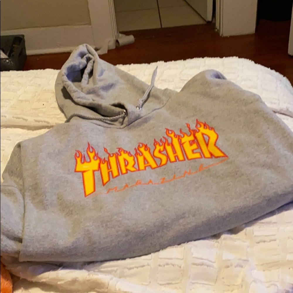 Grey Thrasher Hoodie